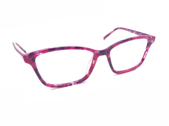 Modo 6602 PNKMB Pink Marble Rectangle Eyeglasses … - image 1