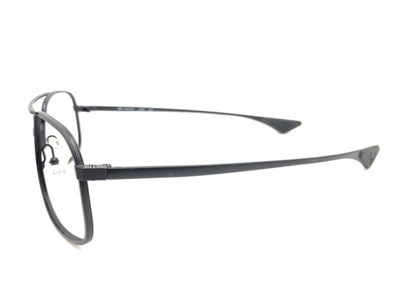 ArtCraft Matte Black Square Aviator Eyeglasses Fr… - image 7