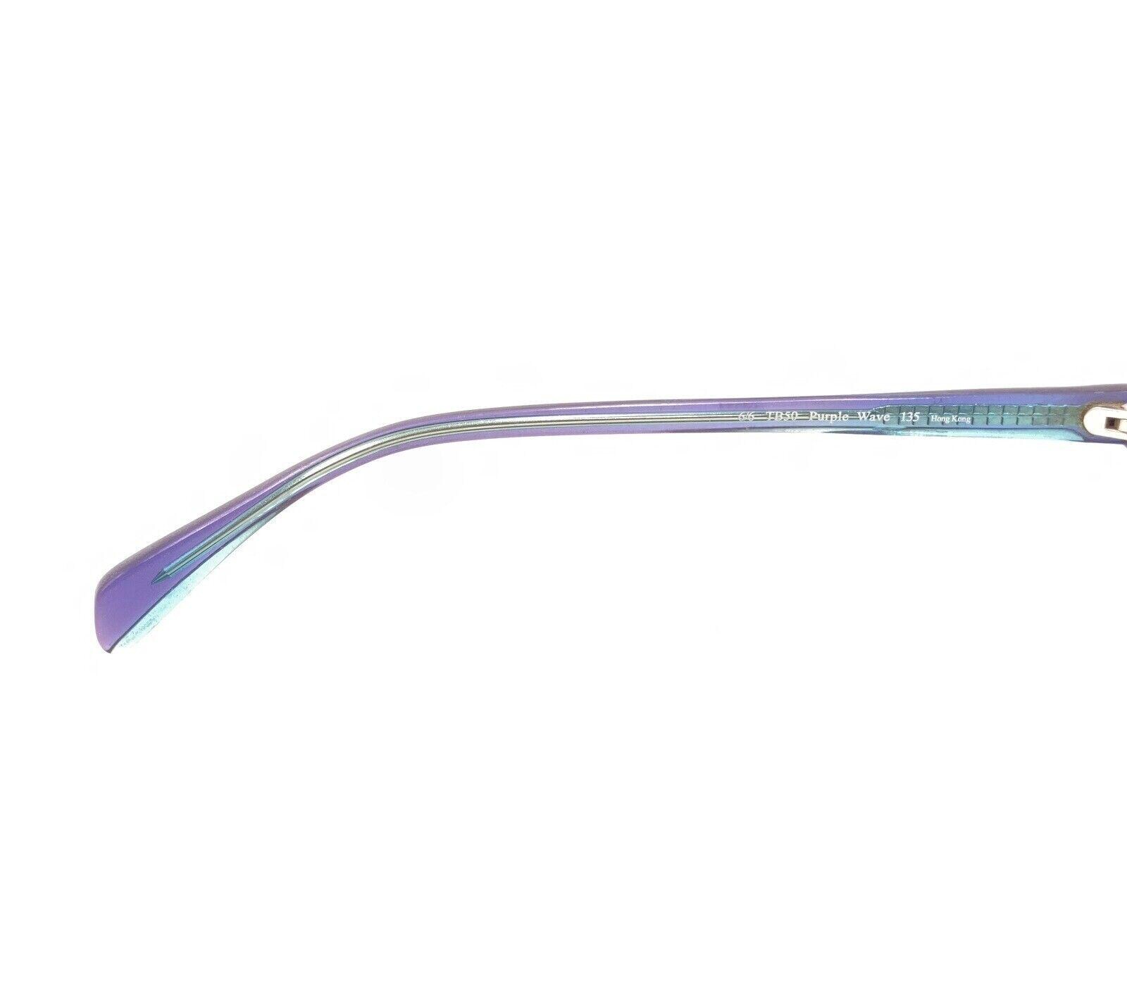 Tommy Bahama TB152 Violet Fields Eyeglasses Frames Purple Semi Rimless 53-17-135 Tommy Bahama TB50 Purple Wave Aqua Blue Eyeglasses Frames 51  main image 2