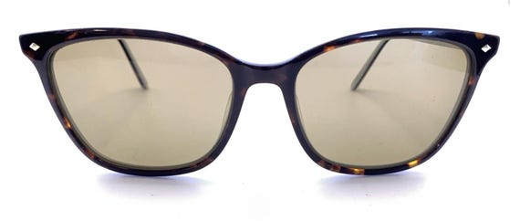 Via Spiga Women Brown Tortoise Blue Square Sunglasses 150-S 550 Studded Temple Via Spiga 350-S 550 Brown Tortoise Blue Square Sunglasses  main image 4