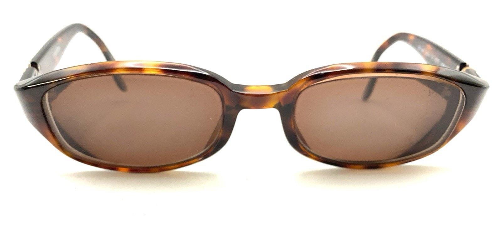 Valentino V 5027/S 08E Brown Slim Rectangle Sunglasses  display picture 1