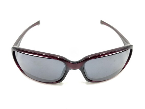Oakley Translucent Purple Rectangle Wrap Sunglass… - image 2