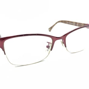 Montura de gafas Coach Montana HC 5038 9134 en color burdeos satinado y marrón, 52-17 135 imagen 1