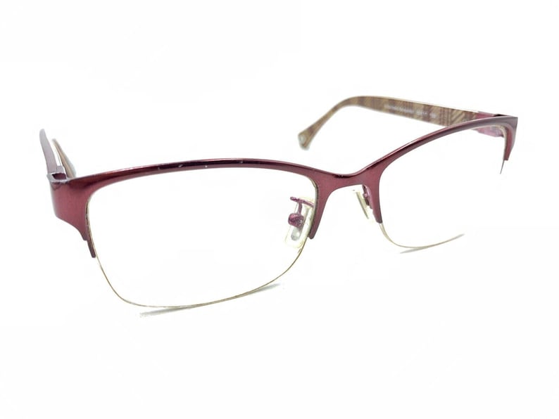 Montura de gafas Coach Montana HC 5038 9134 en color burdeos satinado y marrón, 52-17 135 imagen 1