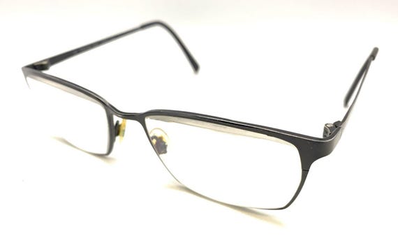 Modo Black Titanium Metal Rectangle Eyeglasses Fr… - image 8