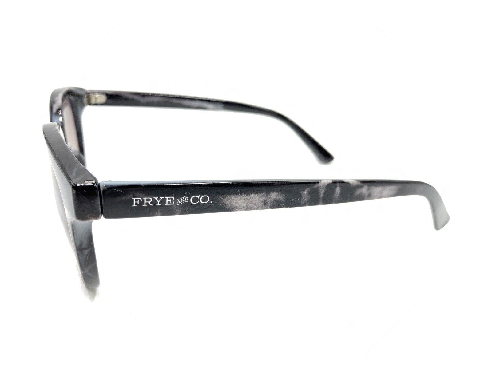 Frye and Co SR0921 Black White Marble Sunglasses Gray Lens  display picture 3