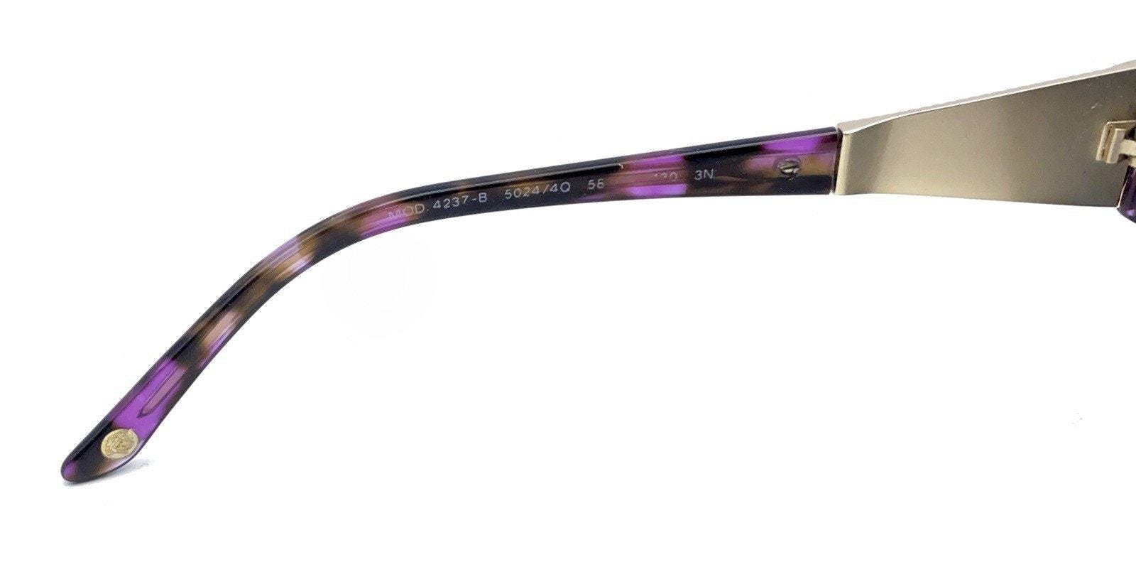 Versace MOD. 4237-B 5024/4Q Purple Gold Oversize Sunglasses 