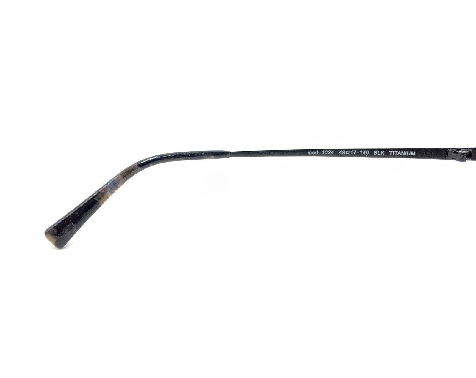 Modo‎ 4024 Black Titanium Eyeglasses Frames 49-17-140 Handmade in Japan 21536 Modo 4114 BLK Glasses - US main image 3