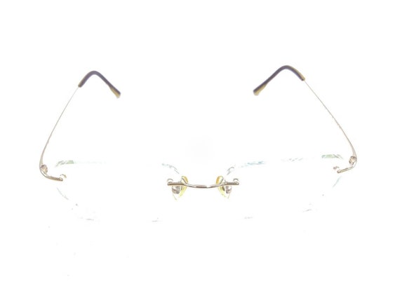 Calvin Klein 536 41 Gold Rimless Eyeglasses Frame… - image 2