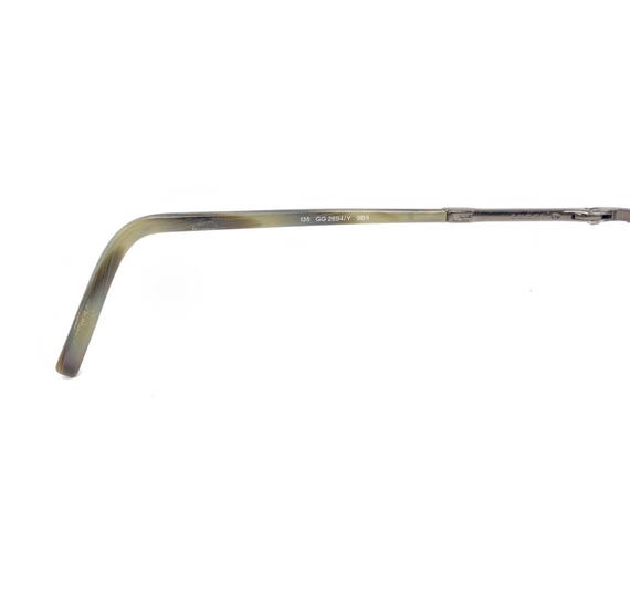 Gucci GG 2694/Y 9B9 Gunmetal Gray Half Rim Eyeglasses Frames 51-19