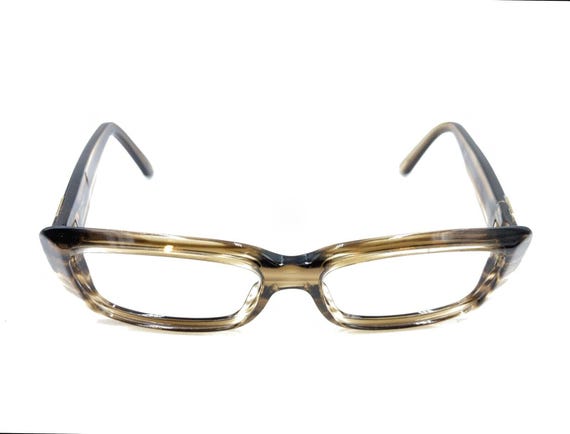 Gucci Striped Translucent Brown Rectangle Sunglas… - image 2