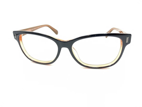 Marc Jacobs Polished Black Orange Eyeglasses Fram… - image 8