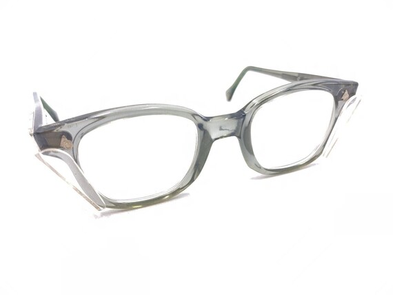 American Optical AO Vintage Flexi-fit Gray Eyeglasses Frames 44-18 