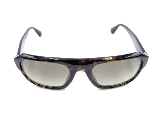 Prada SPR 02S 2AU-4M1 Tortoise Brown Square Sunglasses Gray Lens