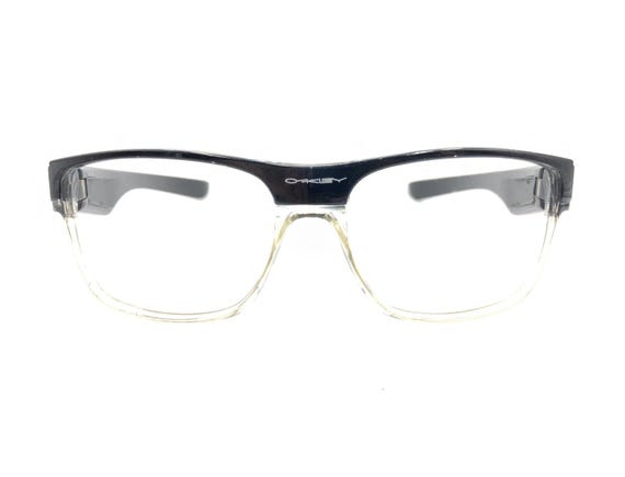 Oakley Black Clear Large Wrap Rectangle Sunglasse… - image 6