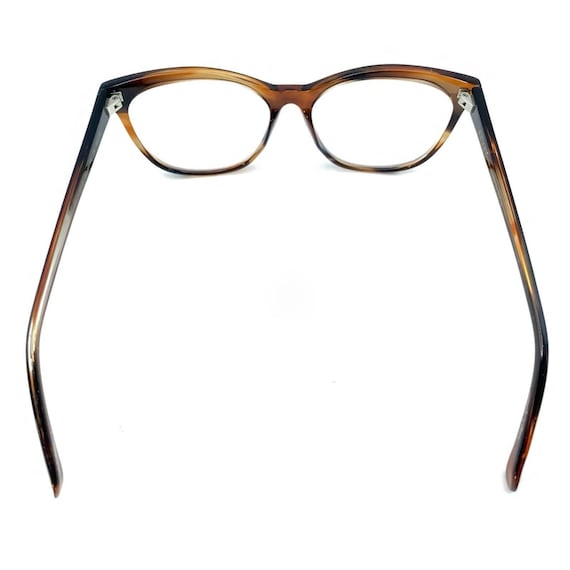 Bevel Siamese 3718 PK Brown Square Eyeglasses Frames 54-15 Japan Designer View 6