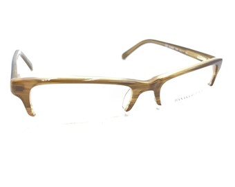Monturas de anteojos de media montura Sloane 7WN Brown de Banana Republic, nuevas, 50-17, 130, diseñador