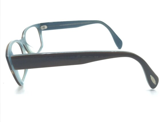 Oliver Peoples Brown Blue Rectangular Eyeglasses … - image 7
