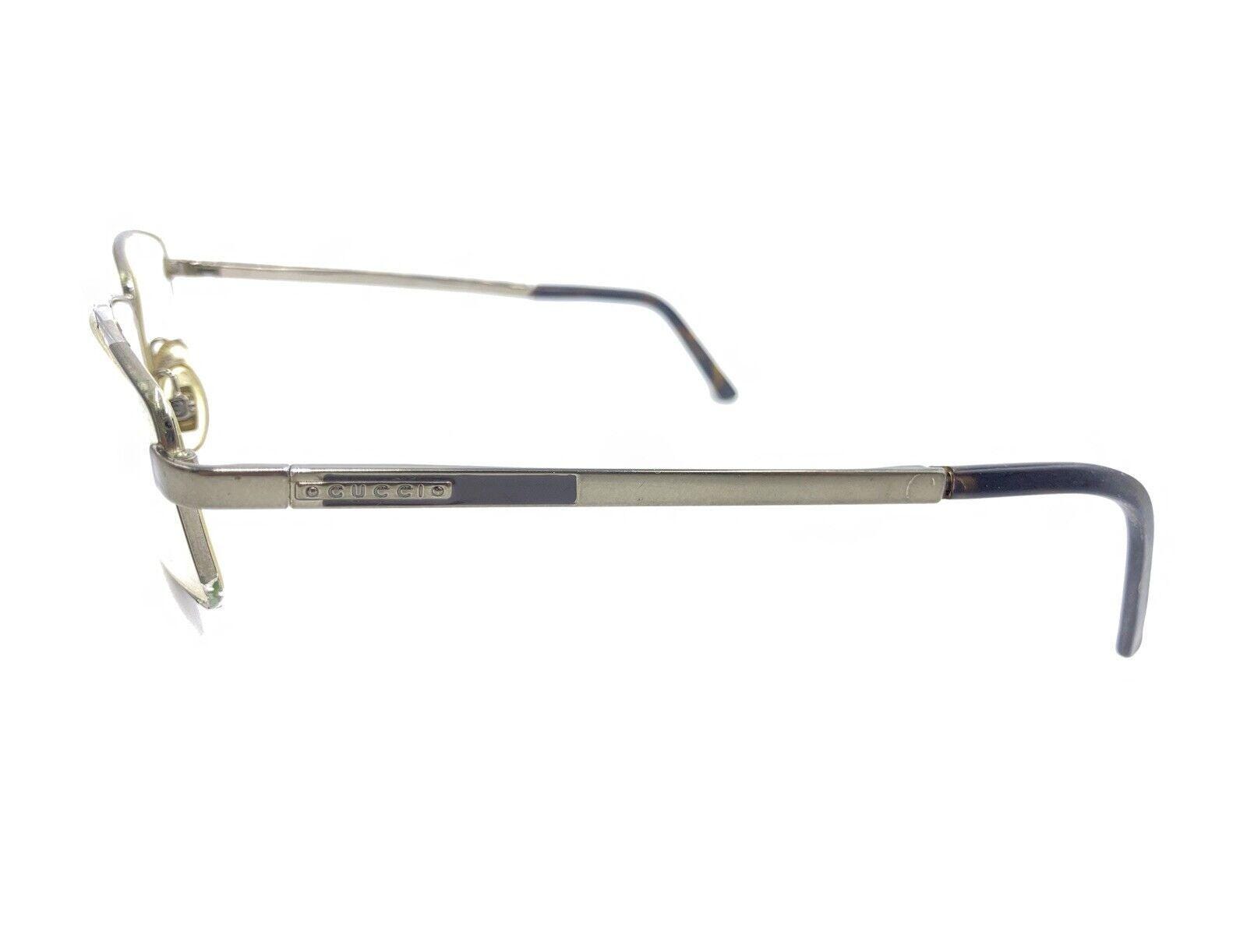 Frame Glass Rhs Gucci GG 1848 RHS Light Brown Metal Rectangle Eyeglasses Frames 54-15 ...