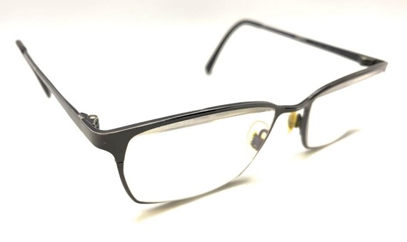 Modo Black Titanium Metal Rectangle Eyeglasses Fr… - image 1