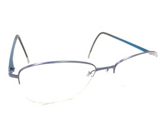 Silhouette 4492 40 6055 Montures de lunettes demi-jante bleu titane 52-18 140