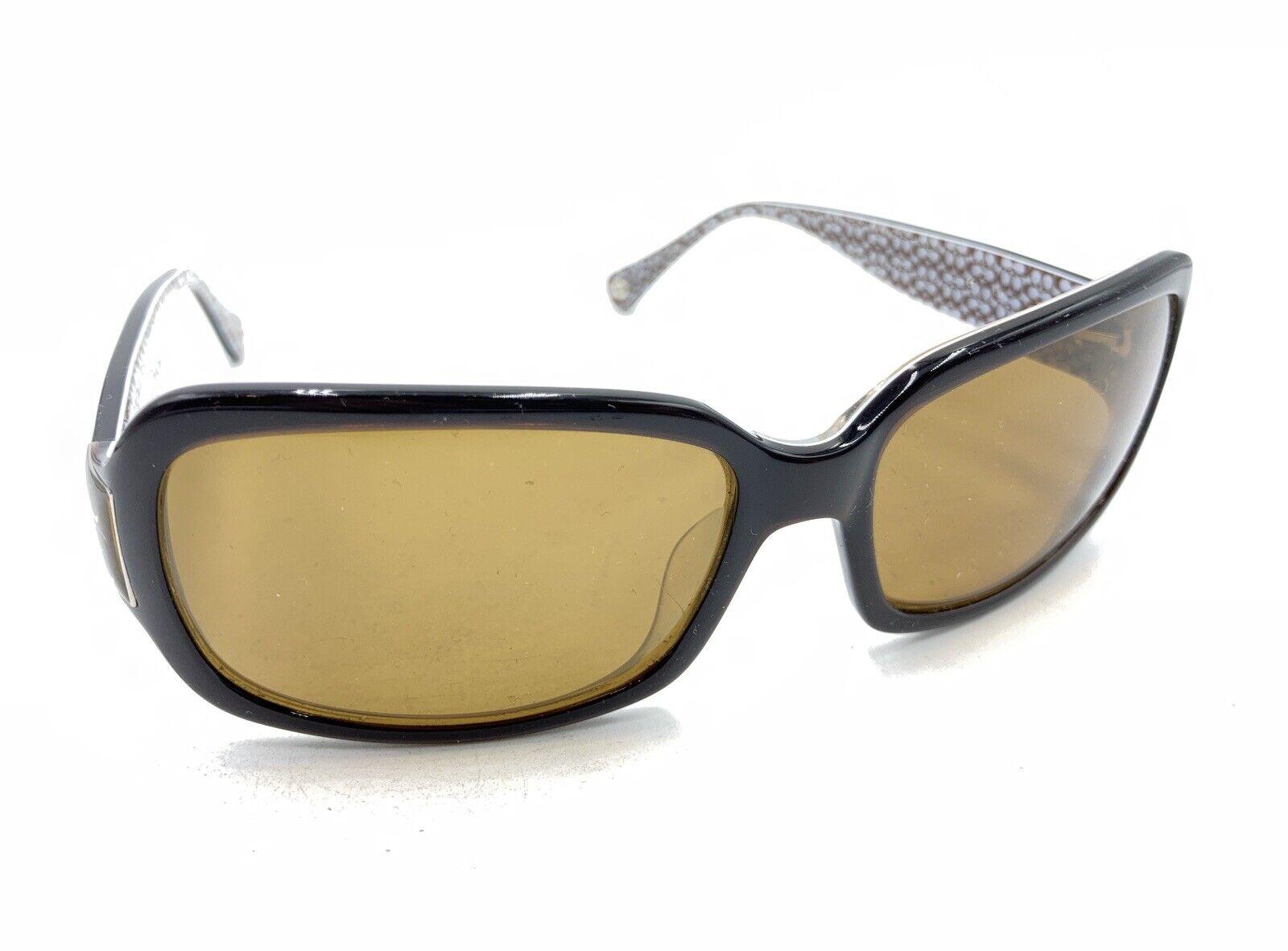 Coach Eyeglasses Frames Sunglasses. Black. Preowned. Amelia COACH NEW YORK “AMELIA” Sunglasses Frame Brown Wrap 58-16  main image 2