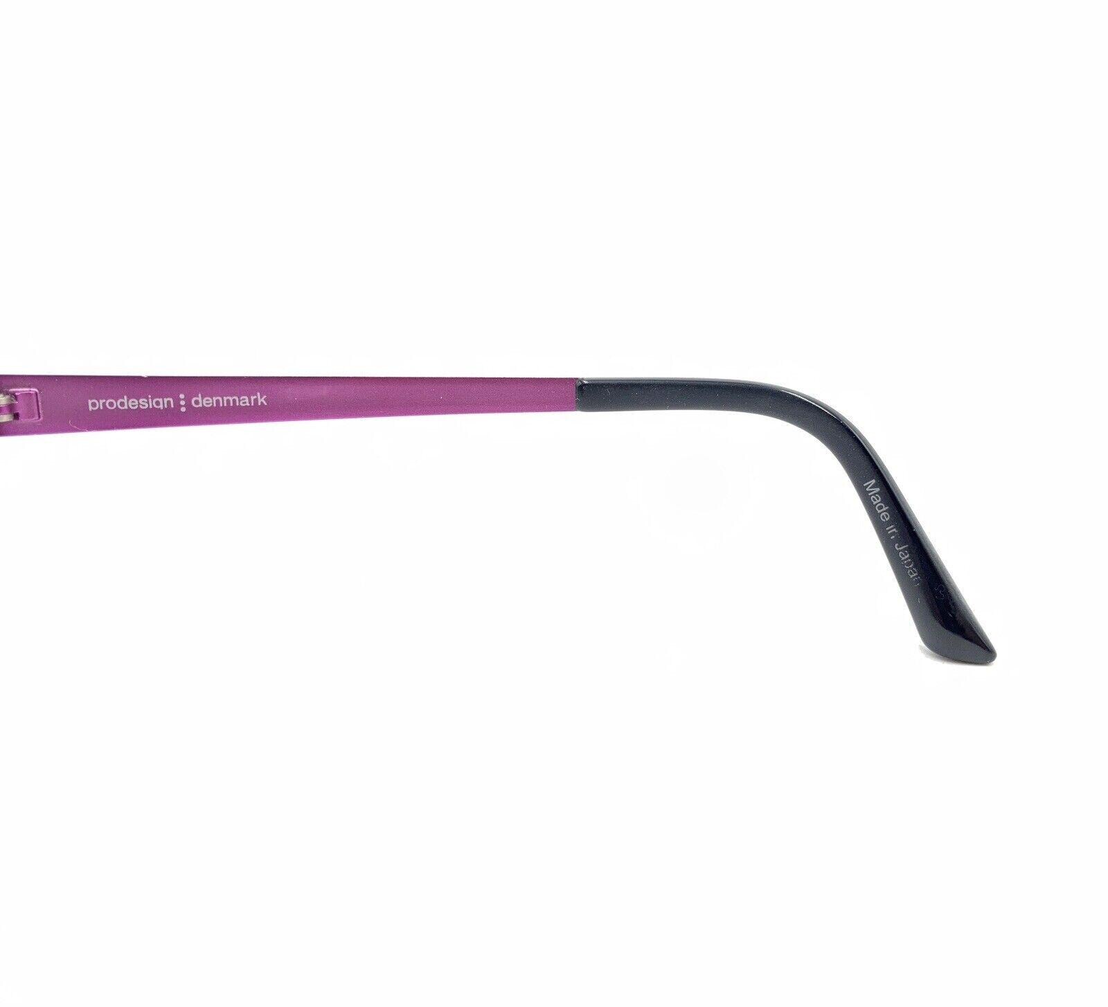 Prodesign Denmark Eyeglasses 1400 c.5021 Purple Frames Only 54-18-140 Prodesign Denmark 1756 C.6021 Matte Black Purple Eyeglasses  main image 3