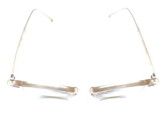 Matsuda Clear Translucent Gold Round Eyeglasses F… - image 4