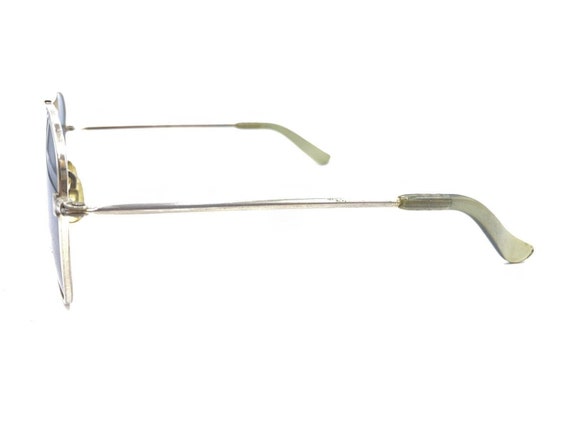 Gold Metal Aviator Sunglasses Gray Lens 140 USA D… - image 7