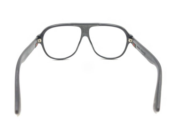 Gucci Matte Black Oversize Aviator Sunglasses Fra… - image 5