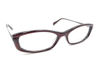 Oliver Peoples Idelle ROC Burgundy Dark Red Eyeglasses Frames 50-16 131 Japan