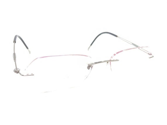 Silhouette 5227 10 6050 Titanium Silver Rimless E… - image 1