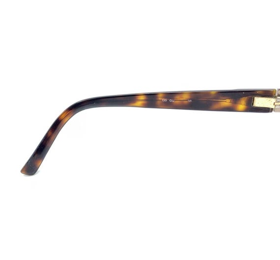 Gucci Gold Brown Tortoise Rectangle Eyeglasses Fr… - image 10