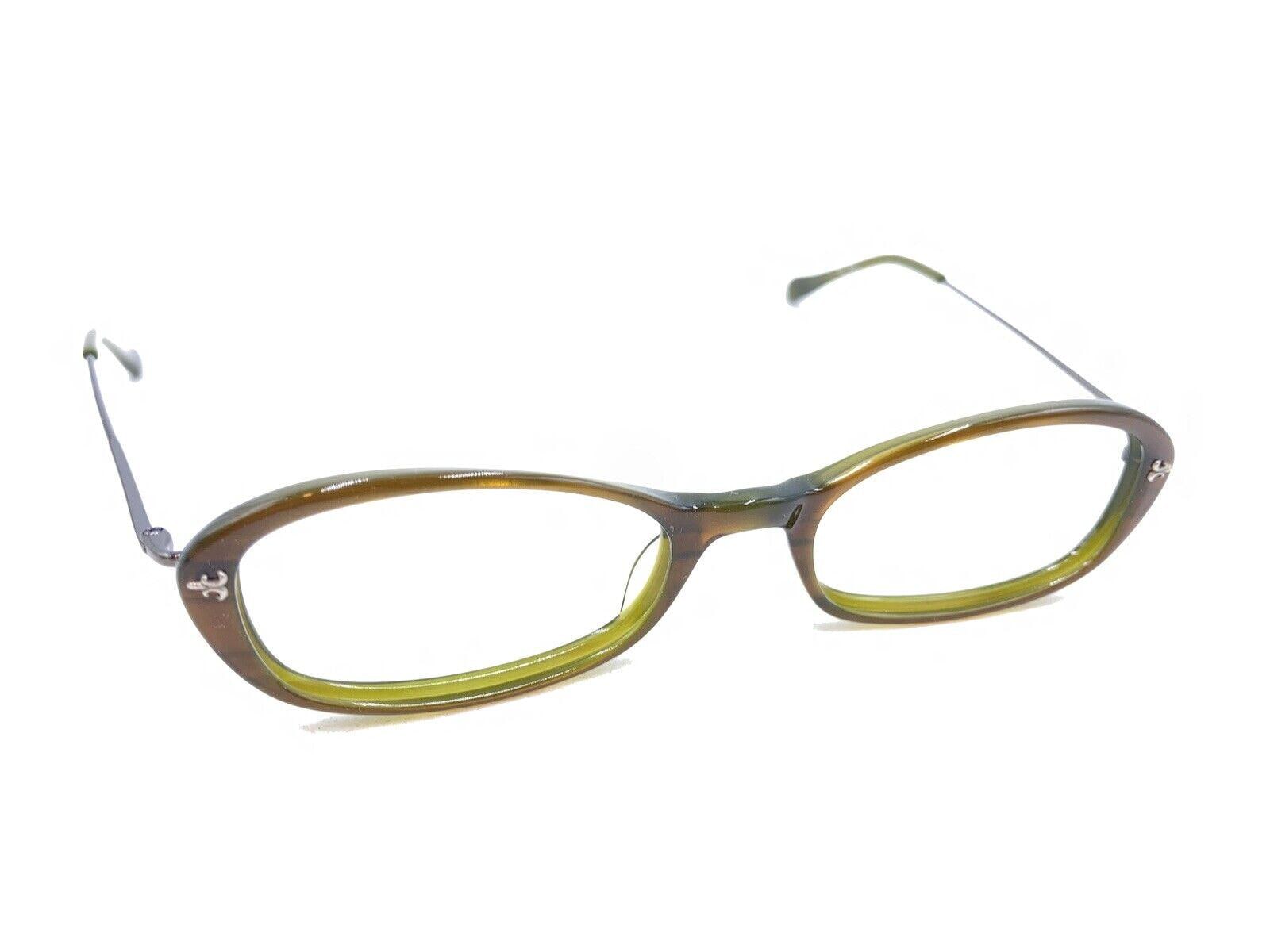 Oliver Peoples Didi JAS Brown Green Eyeglasses Frames 47-18 135 Japan Designer