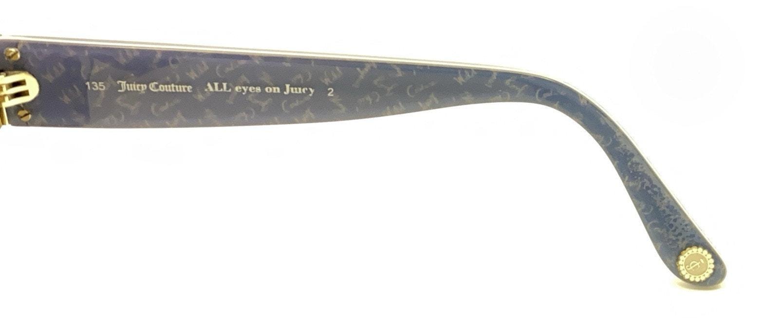 Juicy Couture All Eyes on Juicy JU57355A SX7 57-18-135 Sunglasses FRAMES - GOOD Juicy Couture Brown Tortoise Blue Rectangle Sunglasses  main image 4