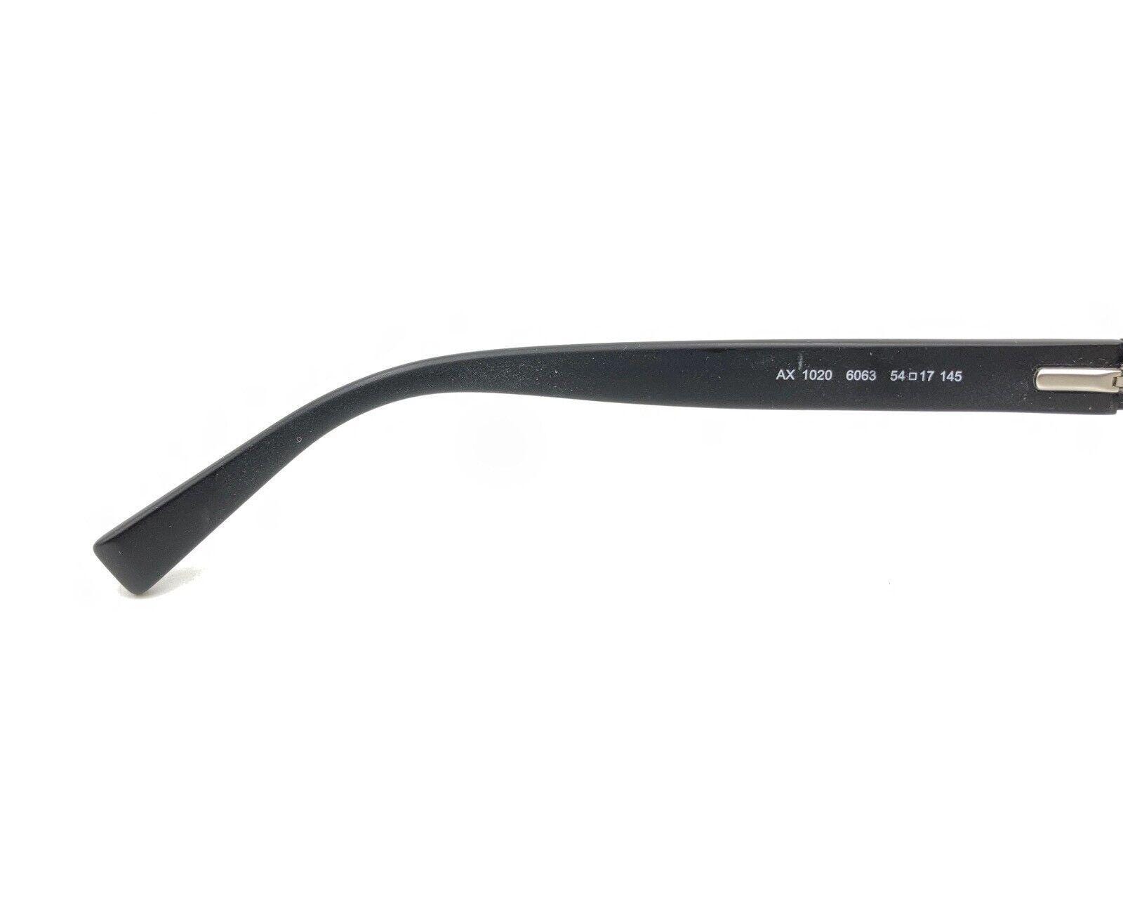 Armani Exchange Ax 1020 6063 Matte Black Authentic Eyeglasses 54-17-145 Armani Exchange AX 1020 6063 Matte Satin Black Eyeglasses  main image 3