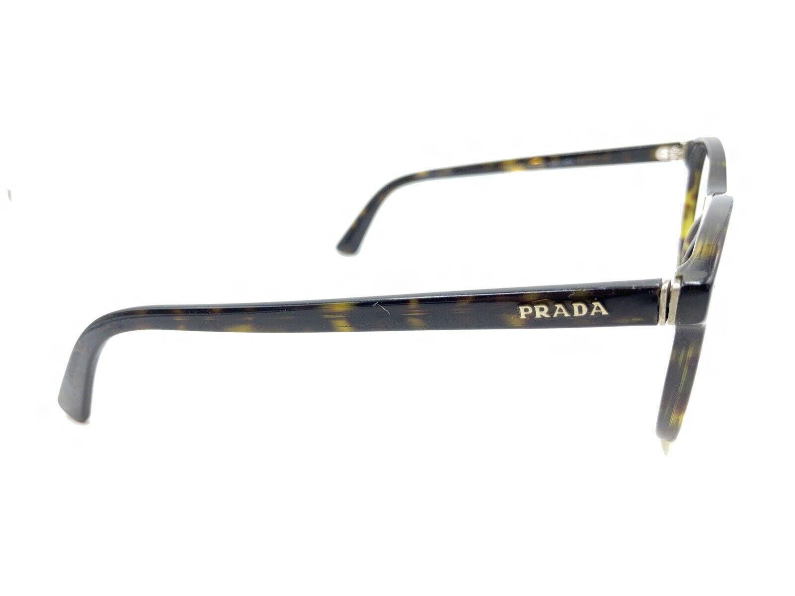 Prada VPR17R TKU-1O1 Eyeglasses Brown Honey Transparent Frames Italy 54-19-145 NEW PRADA VPR 17R TKU-1O1 Havana Opal Yellow 54.19.145  main image 4