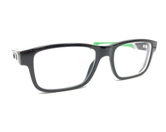 Oakley Junkyard OX1074-0255 Black Green Rectangle Eyeglasses Frames 55-18 144