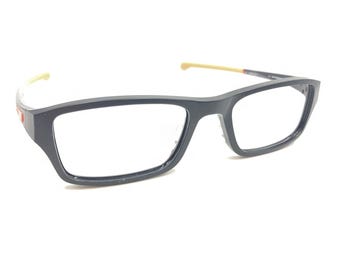Oakley Chamfer OX8039-0753 Satin Black Neon Orange Eyeglasses Frames 53-18 140