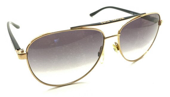 Michael Kors Hvar MK 5007 Gold Black Aviator Sunglasses  display picture 3