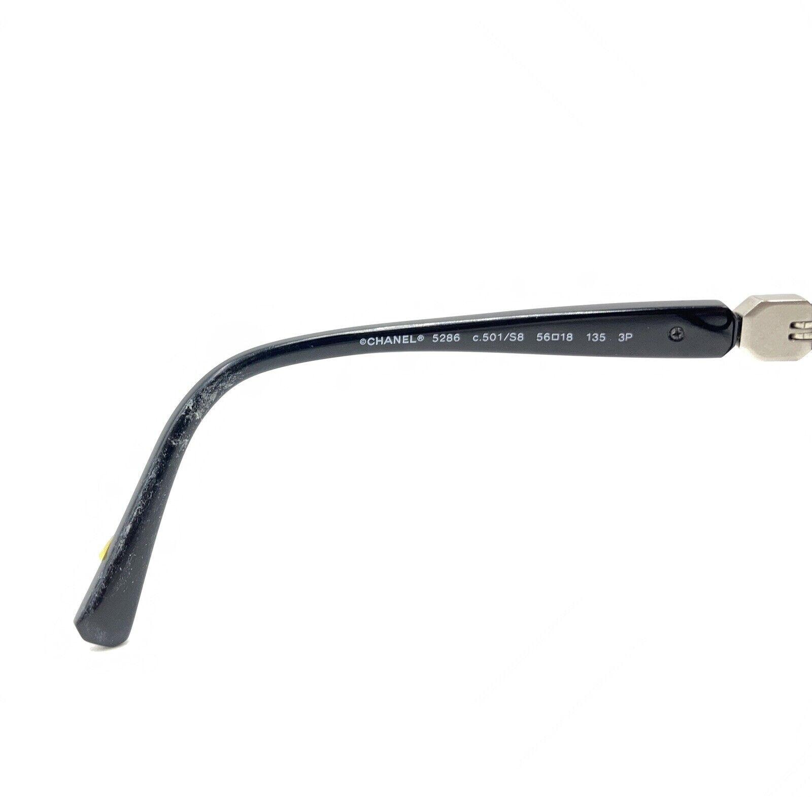 Chanel 5286 501/S8 Black Oversized Sunglasses Frames 56-18 135