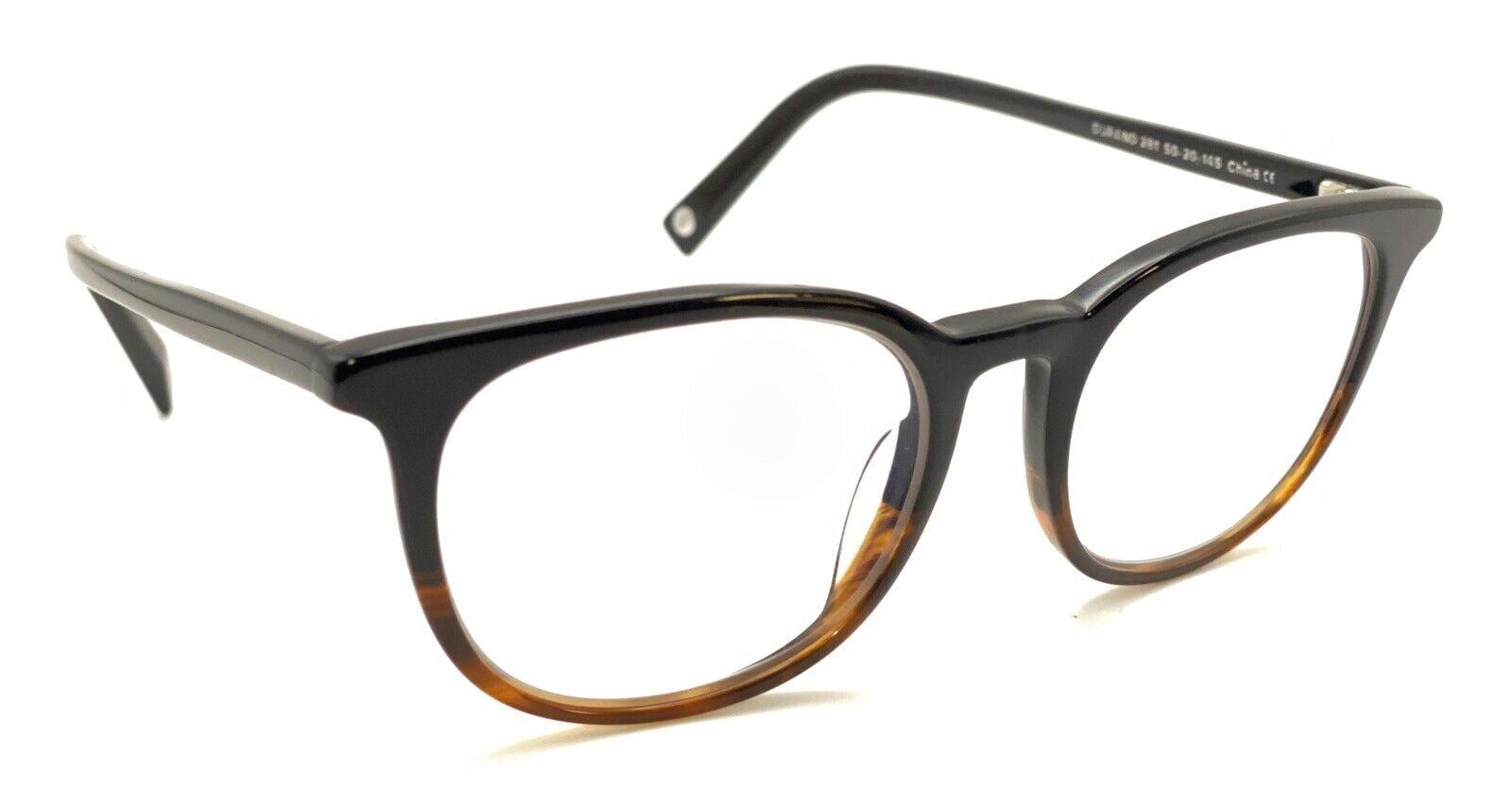 Warby Parker Durand 281 Black Brown Round Eyeglasses 50-20 145