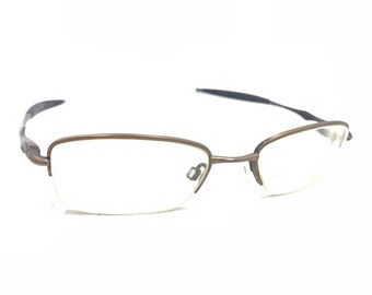 Oakley Sculpt 2.0 Toast Brown Half Rim Eyeglasses Frames 50-18 142 Designer