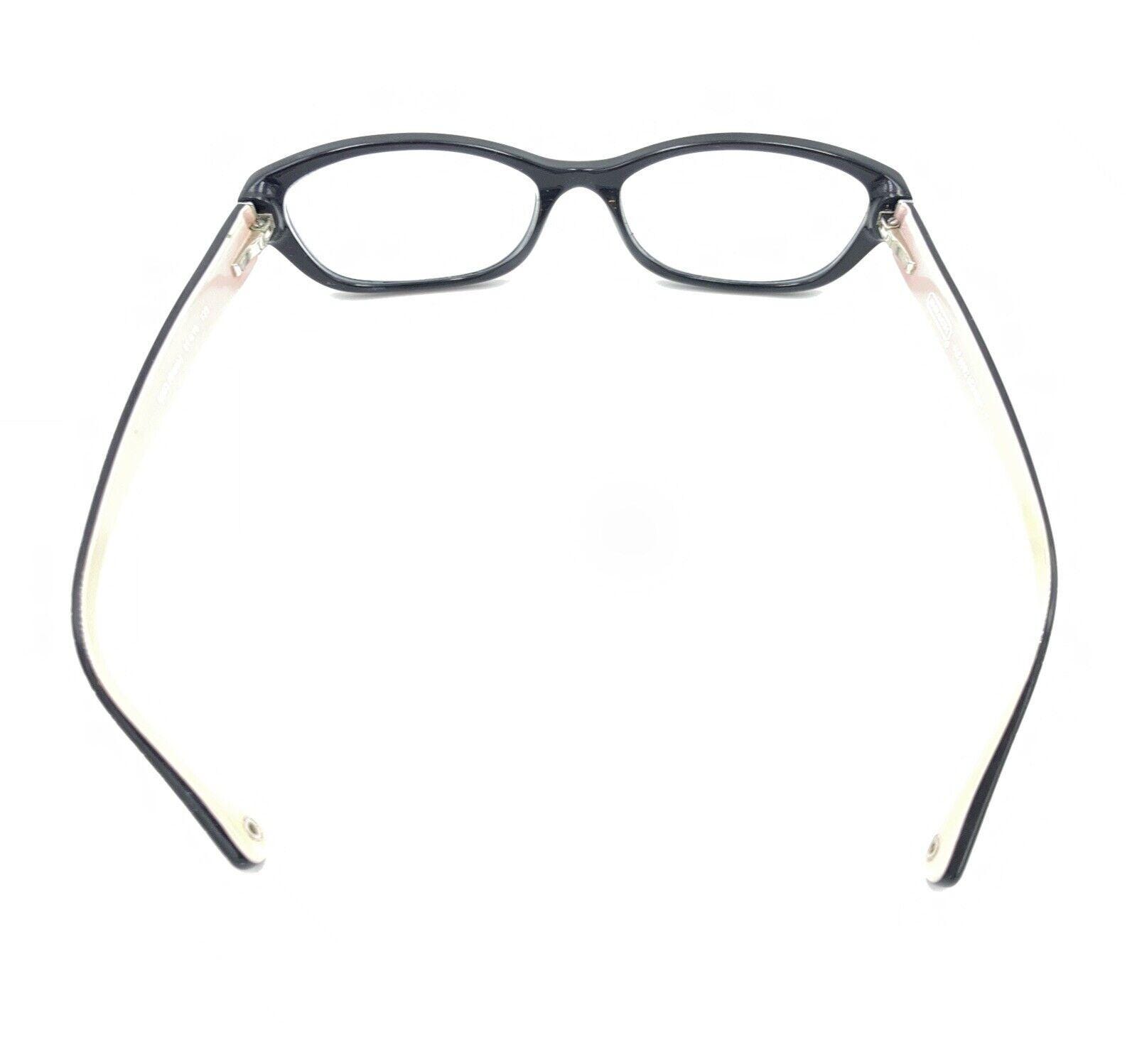Coach HC6002 Celilia 5053 Small Black Pink Rectangle Eyeglasses 49-16 135 New Coach Black Pink Interior Oval Frame Eyeglasses HC6002  main image 4