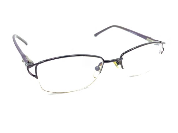 Swarovski S3142 Purple Half Rim Eyeglasses Frames 49-17 135 Italy - Main Image