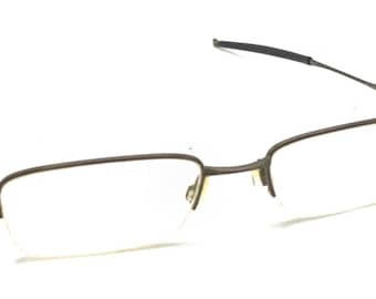 Oakley Spoke 0.5 OX3144-0251 Pewter Metal Half Eyeglasses Frames 51-19 140 Men