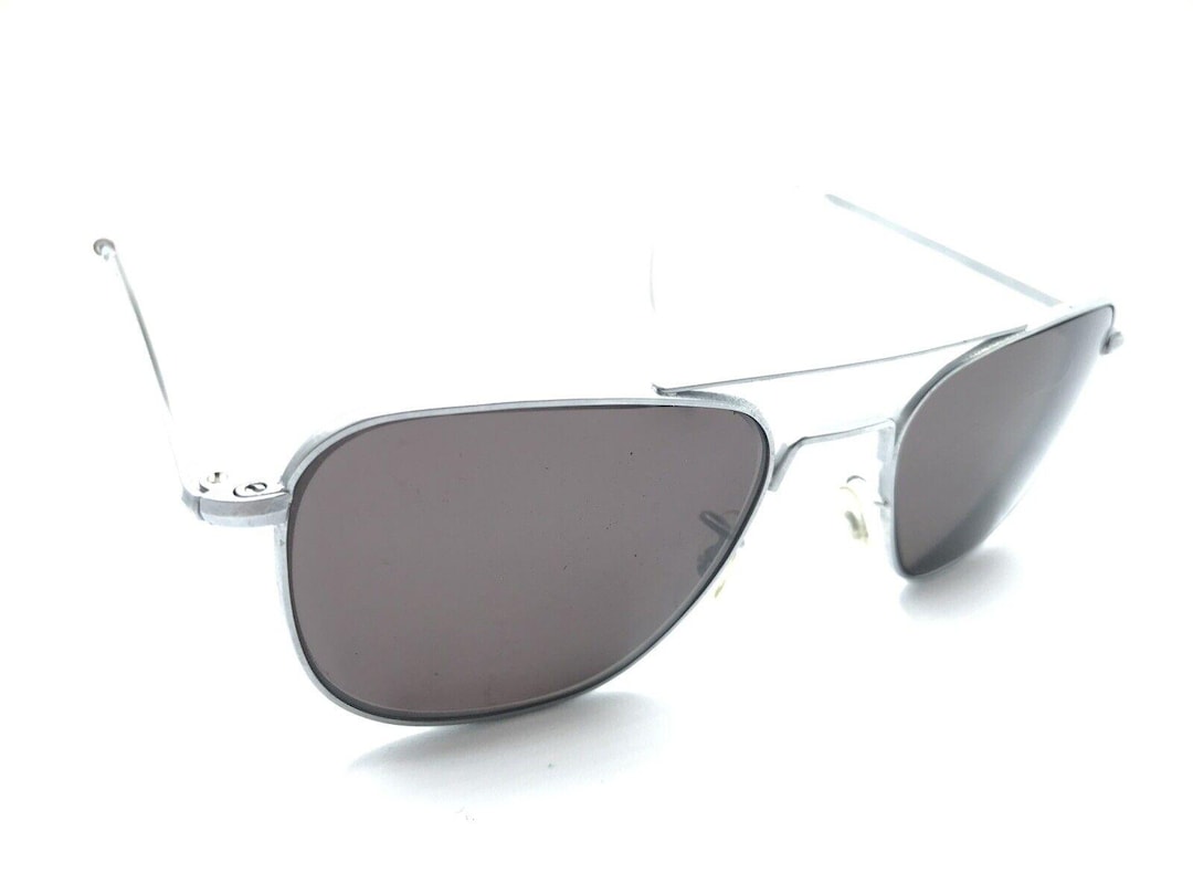 Command 23K Vintage Silver Aviator Sunglasses Frames USA Men Women