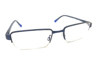 Nike Flexon 4275 125 - Monture de lunettes demi-cerclée bleu marine mat bleu foncé 51-18 140