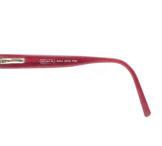Coach Baila 2034 Pink Transparent Oval Eyeglasses… - image 9