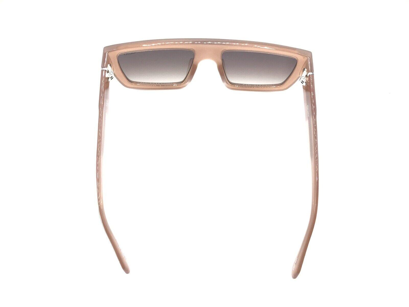 Quay Get in Line Brown Silver Square Oversized Sunglasses 
